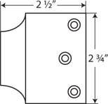 Cal-Royal N251 Overlapping Strike For Double Doors