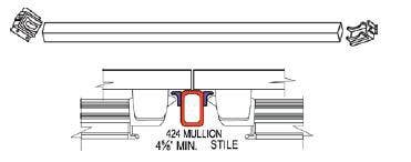 Cal-Royal 424-BRACKETS Top and Bottom Retaining Brackets for 424 Mullion