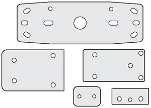 Cal-Royal 906 Panic Vertical Rod Shim Kit 1/8" Thick