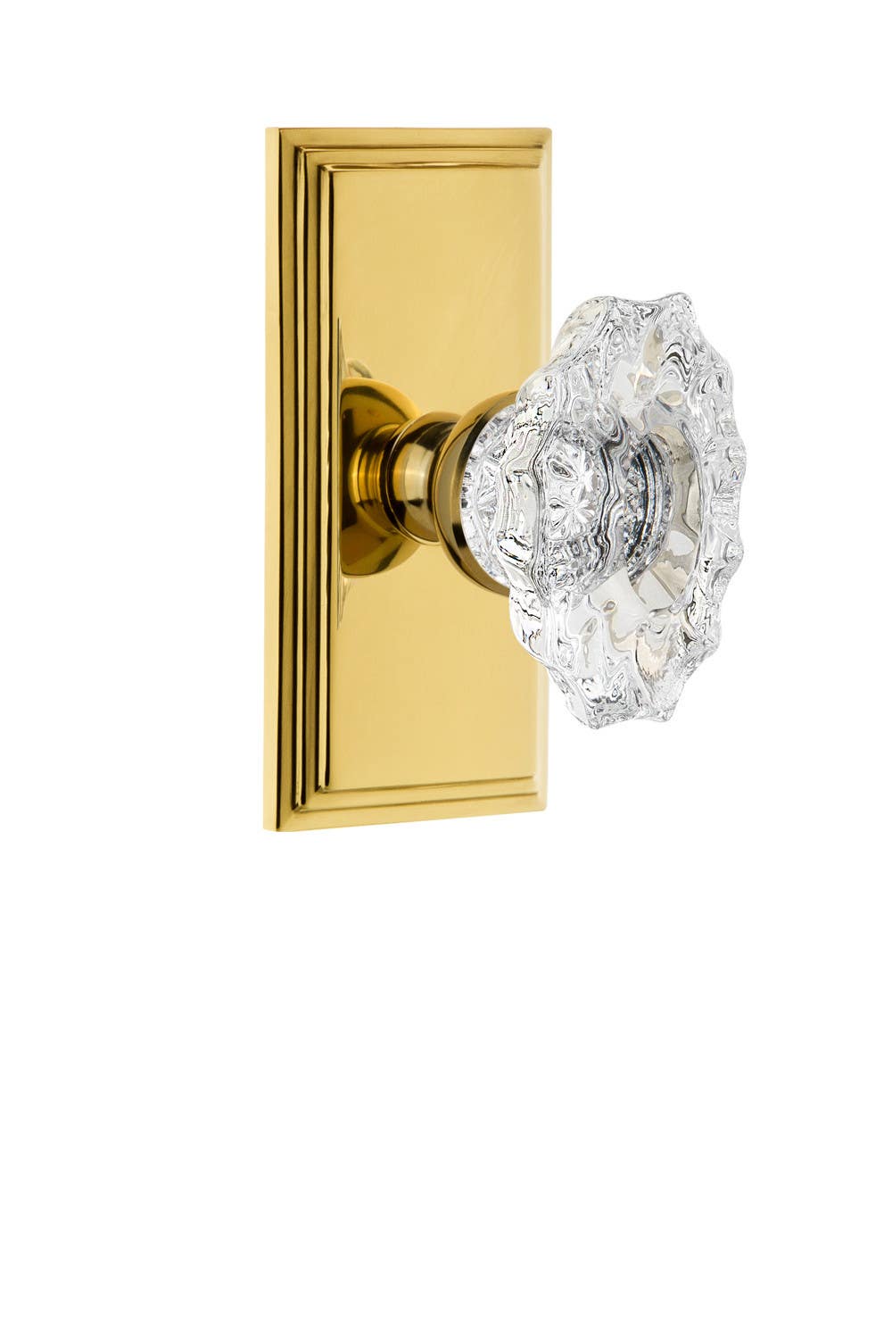 Grandeur Carre Plate w/ Biarritz Crystal Knob