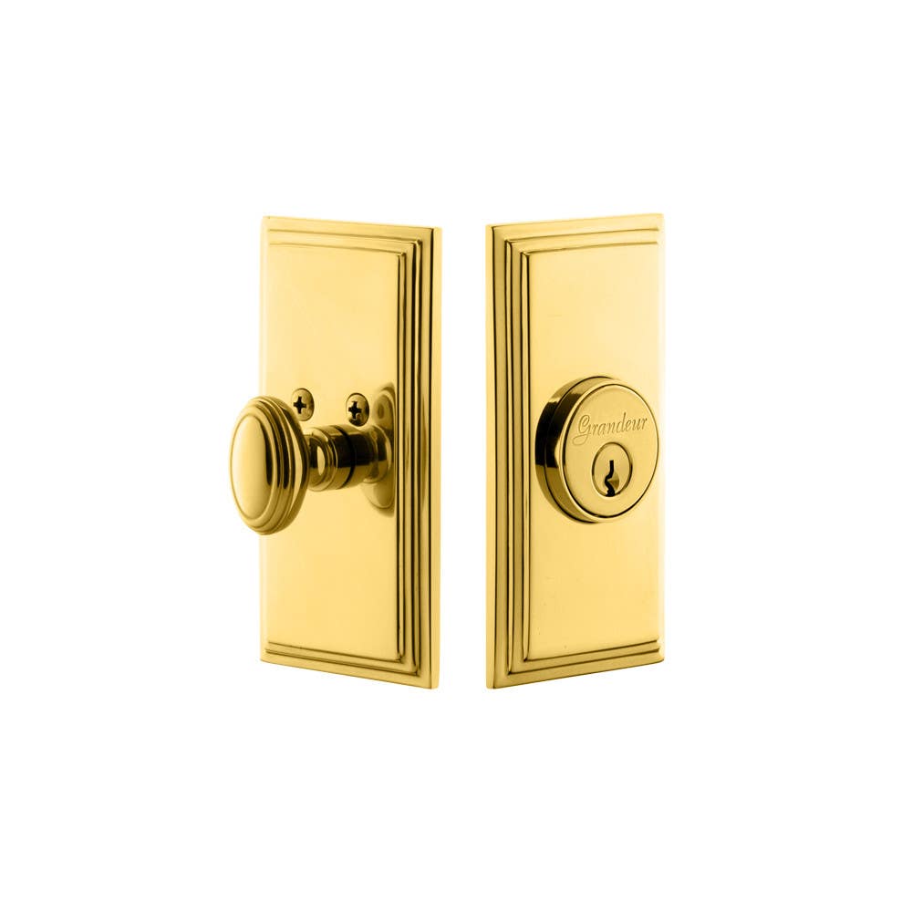 Grandeur Deadbolt w/ Carre Plate