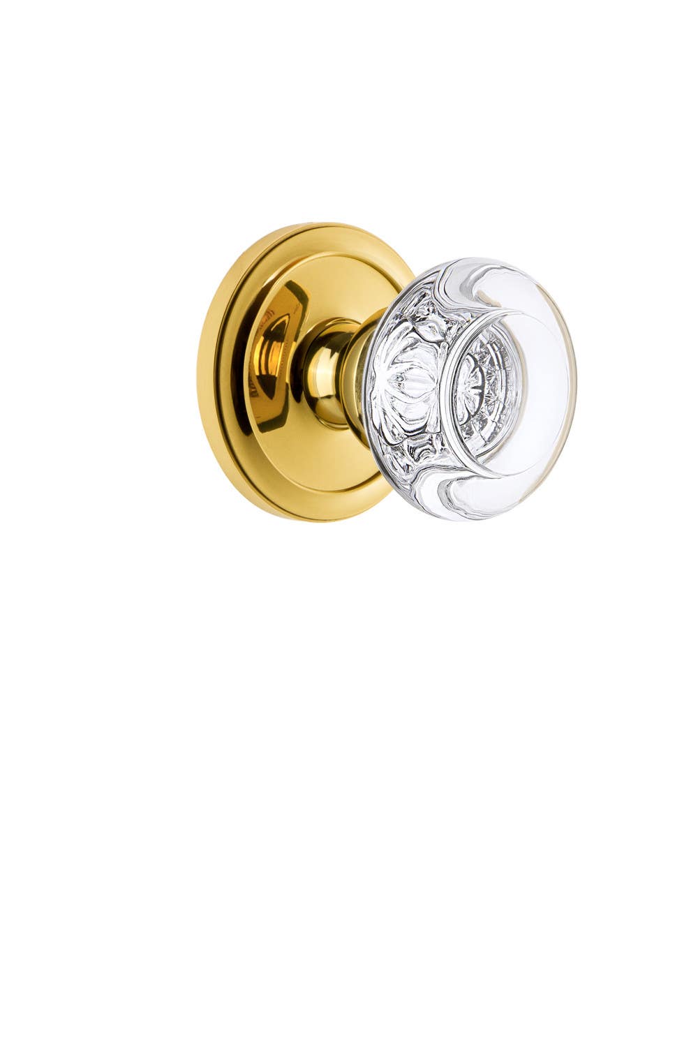 Grandeur Circulaire Rosette w/ Bordeaux Crystal Knob