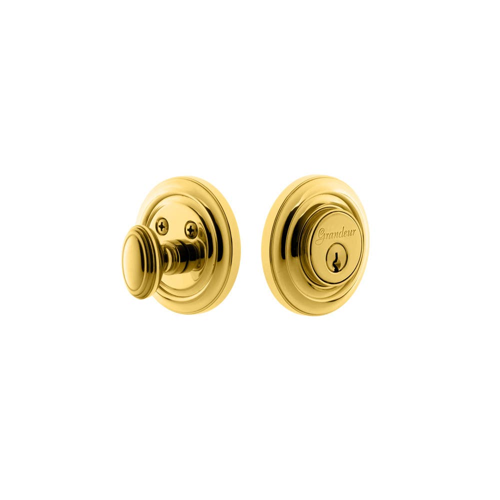 Grandeur Deadbolt w/ Circulaire Plate