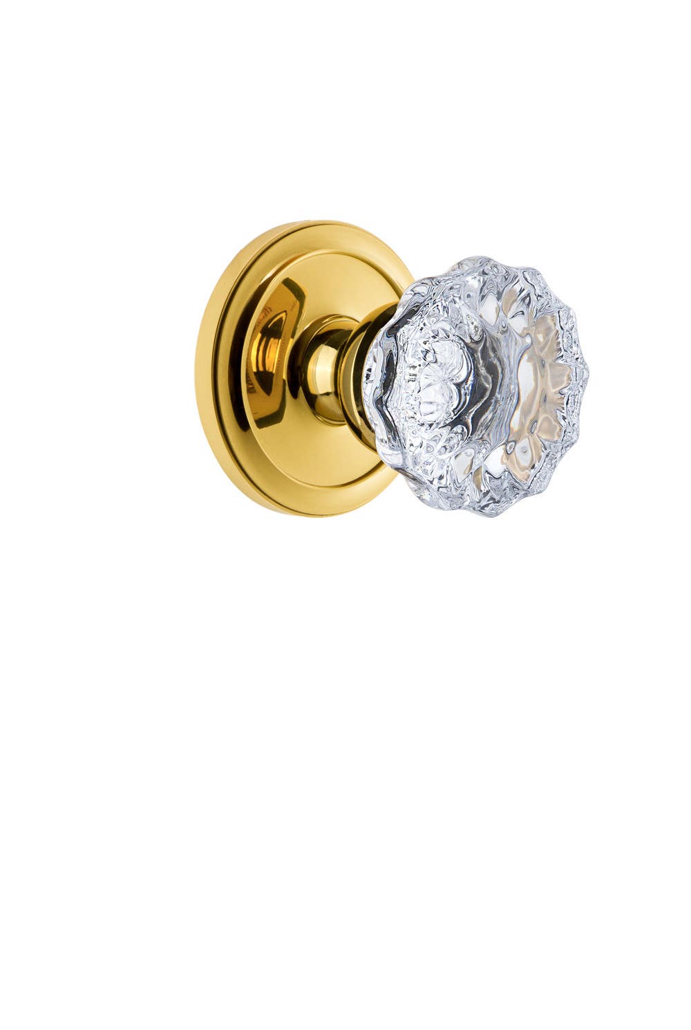 Grandeur Circulaire Rosette w/ Fontainebleau Crystal Knob