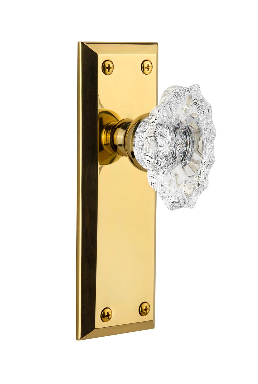 Grandeur Fifth Avenue Plate w/ Biarritz Crystal Knob