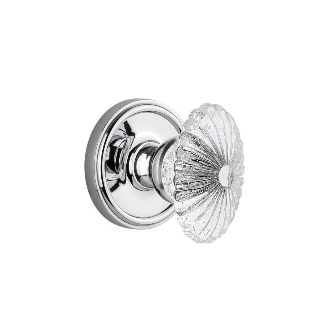 Grandeur Georgetown Plate w/ Burgundy Crystal Knob