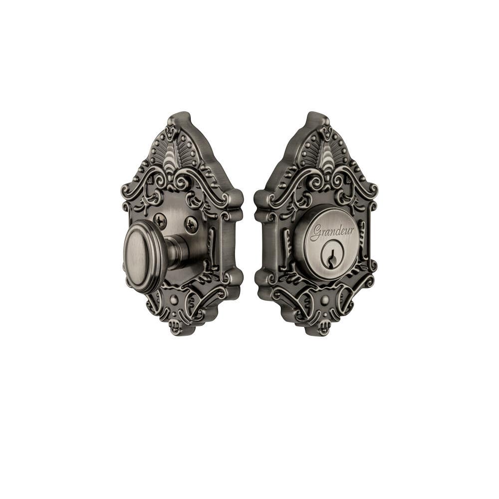 Grandeur Deadbolt w/ Grande Victorian Plate