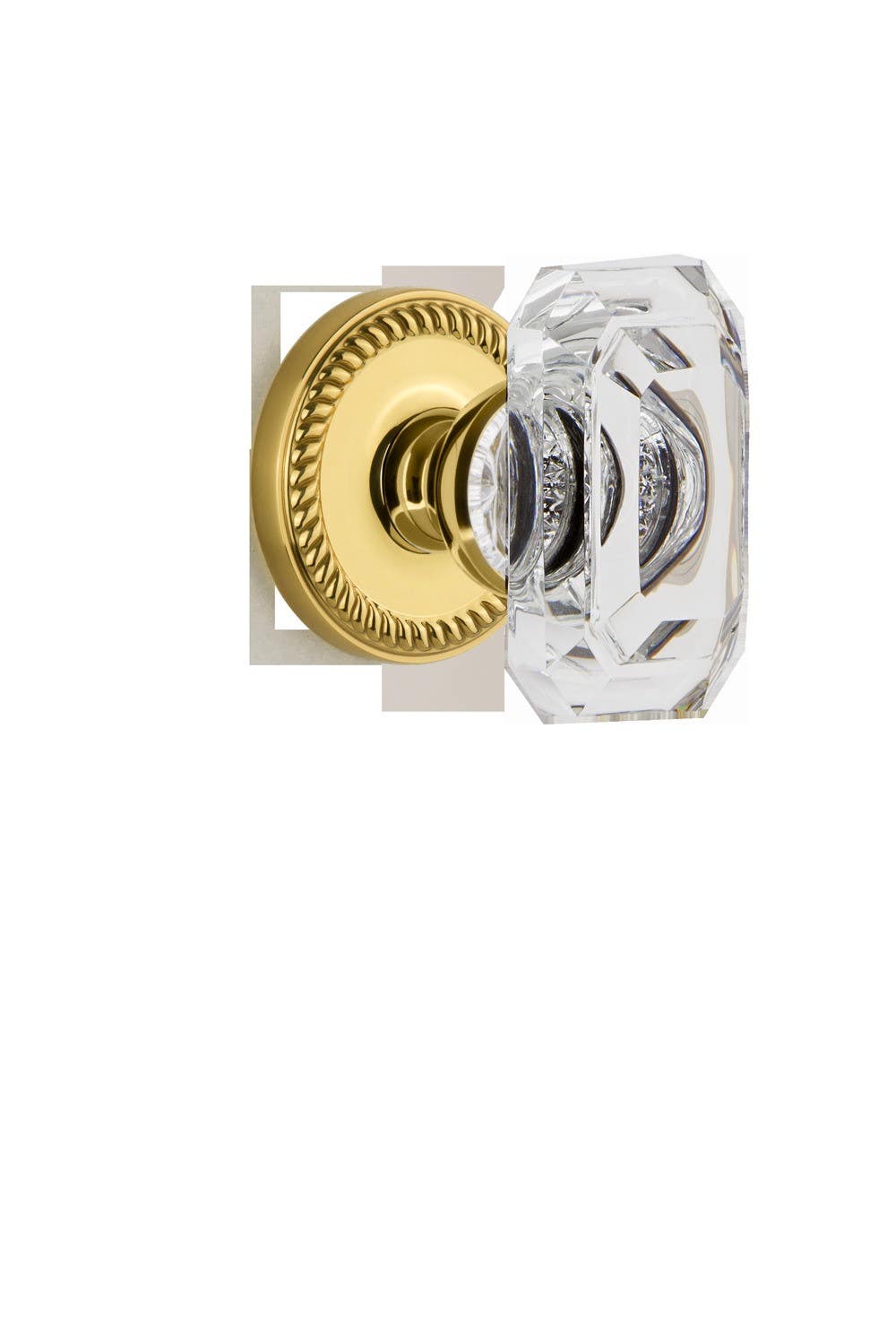 Grandeur Newport Rosette w/ Baguette Crystal Knob