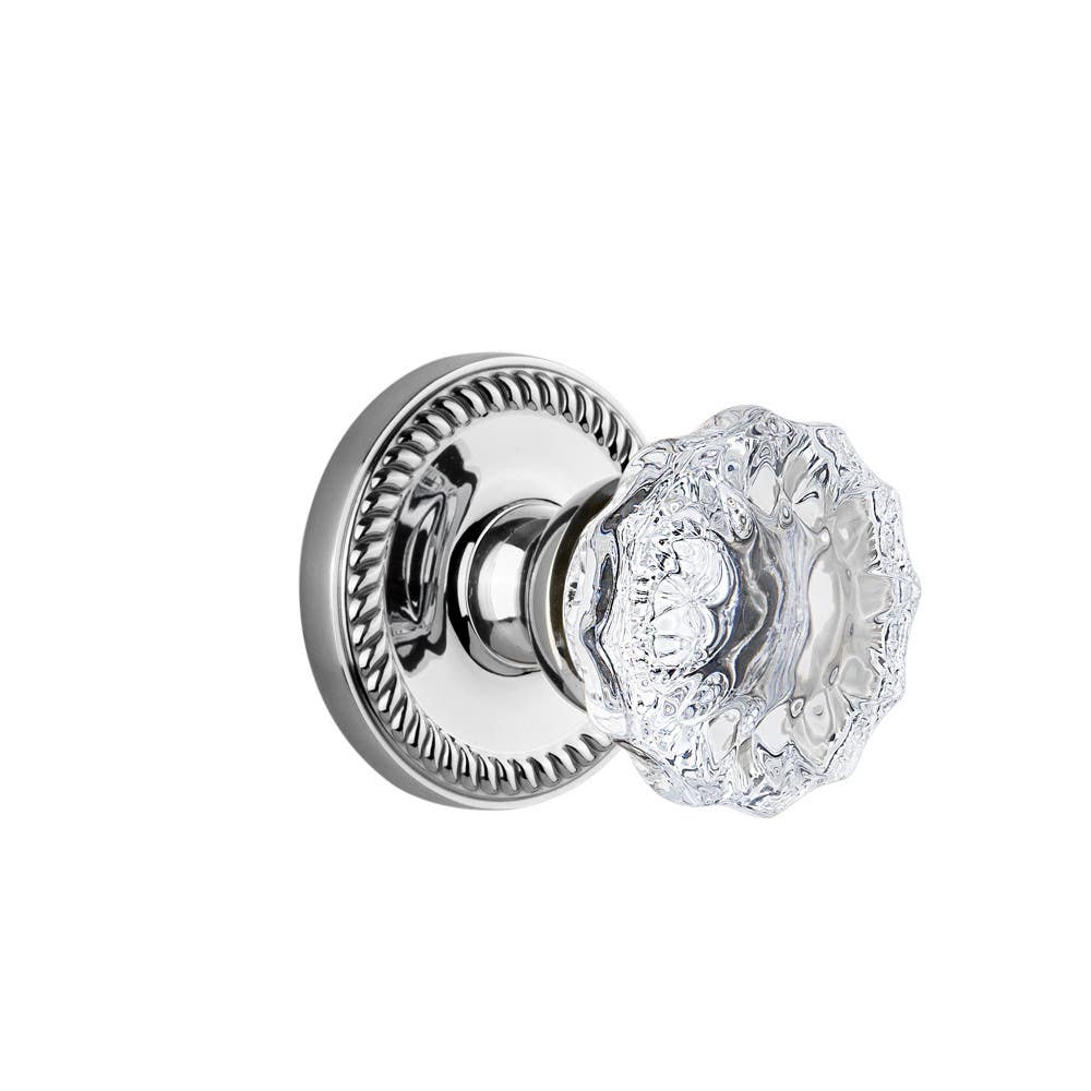 Grandeur Newport Plate w/ Fontainebleau Crystal Knob