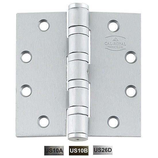 Cal-Royal SBBB5200 Full Mortise, Four Ball Bearing Hinge 4 1/2" x 4 1/2"