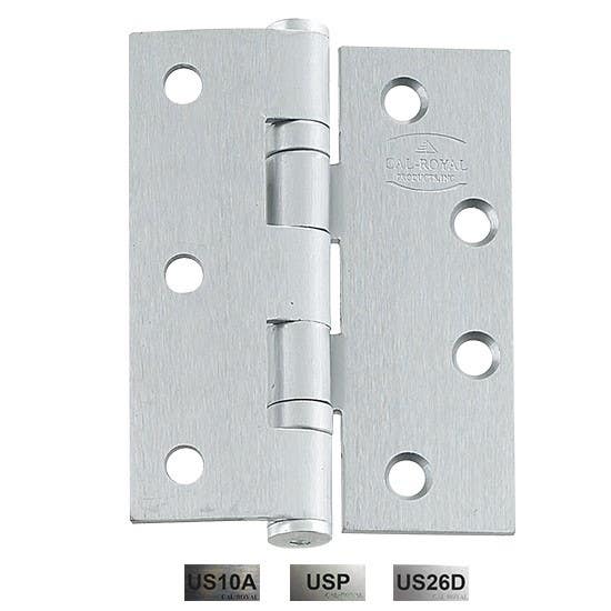 Cal-Royal HMBB4100 Half Mortise Standard Weight Two Ball Bearings 4 1/2" Hinge