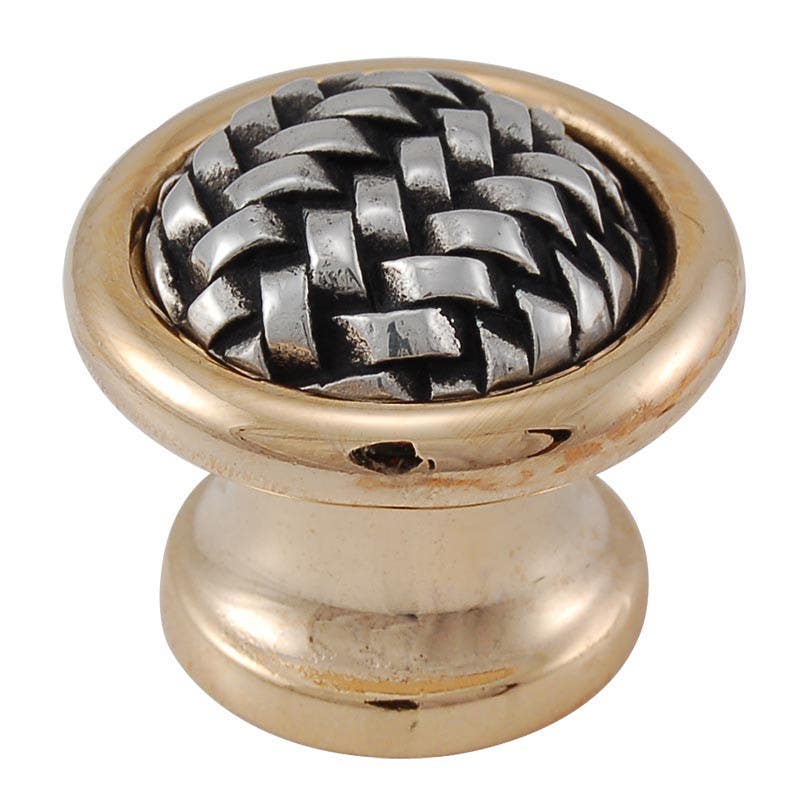 Vicenza K1006-TT Cestino Country Round Knob, Two Tone