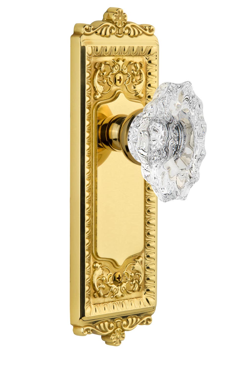 Grandeur Windsor Plate w/ Biarritz Crystal Knob
