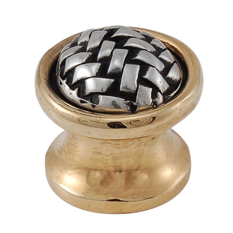 Vicenza K1008-TT Cestino Country Round Knob, Two Tone