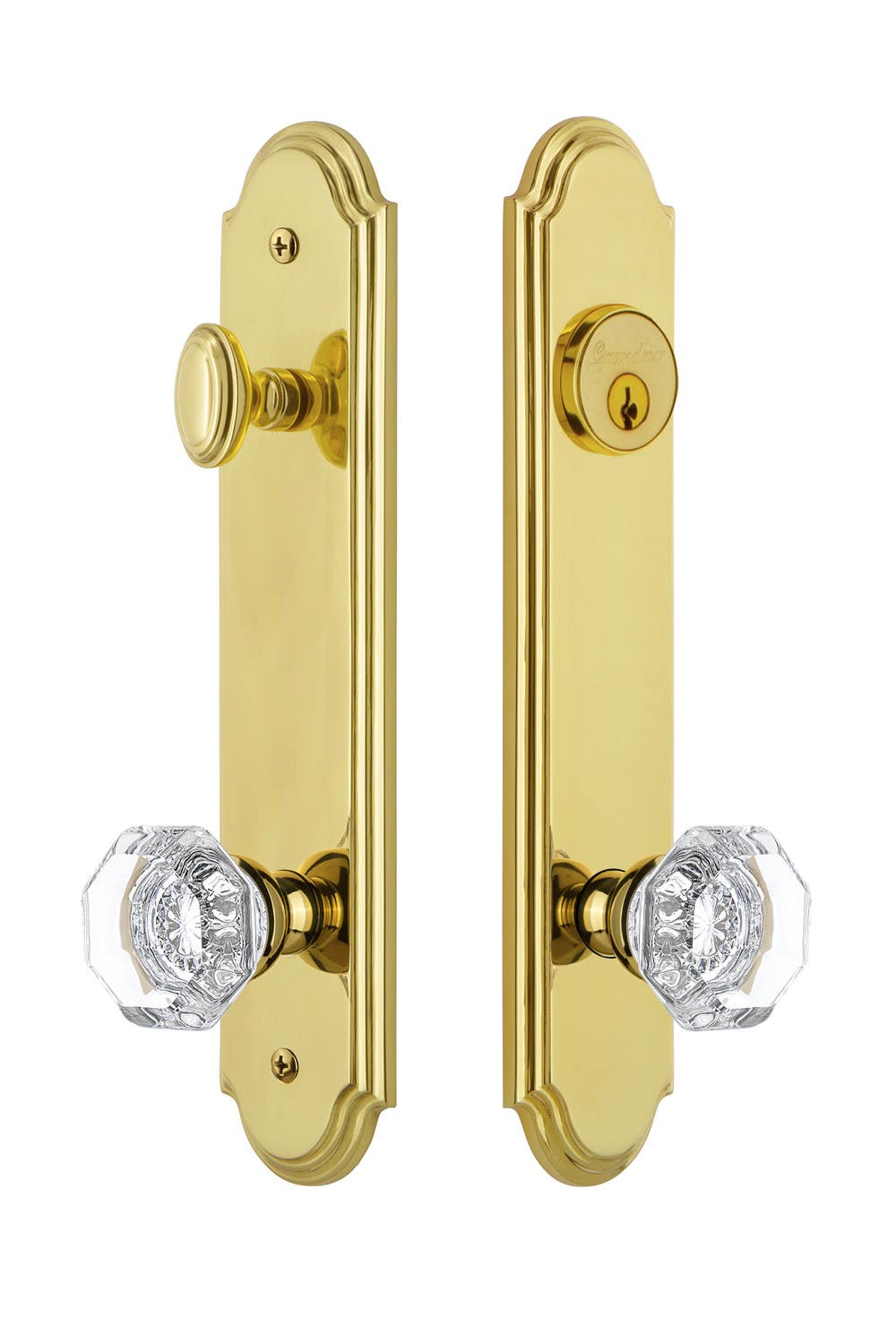 Grandeur Arc Tall Plate Complete Entry Set w/ Chambord Knob