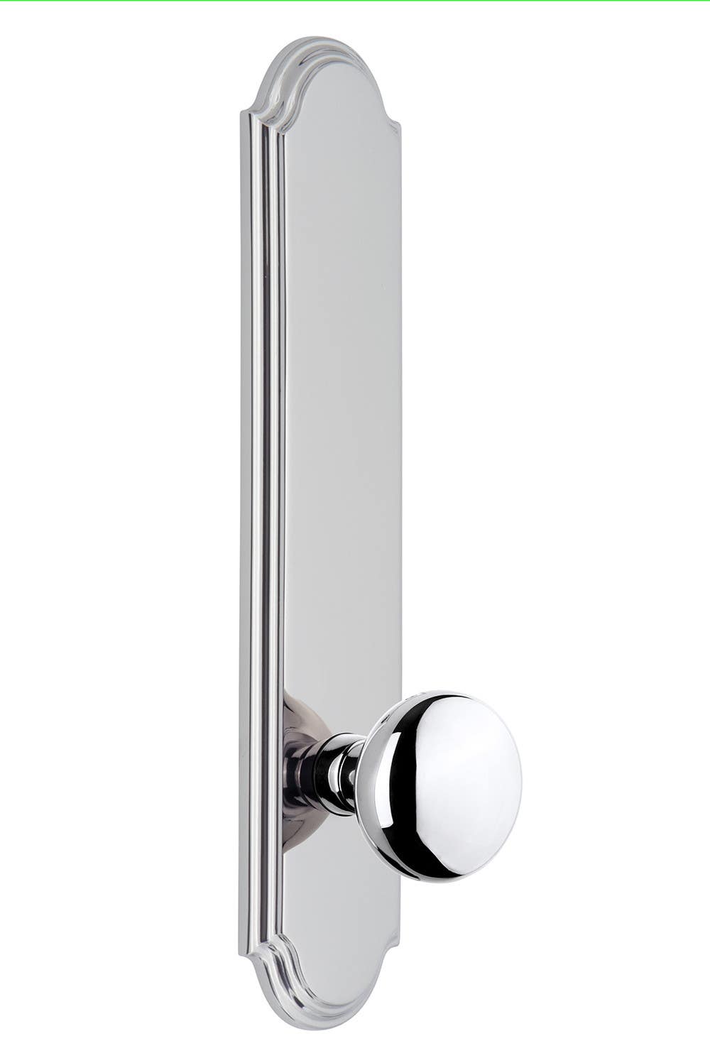 Grandeur Arc Tall Plate w/ Fifth Avenue Knob