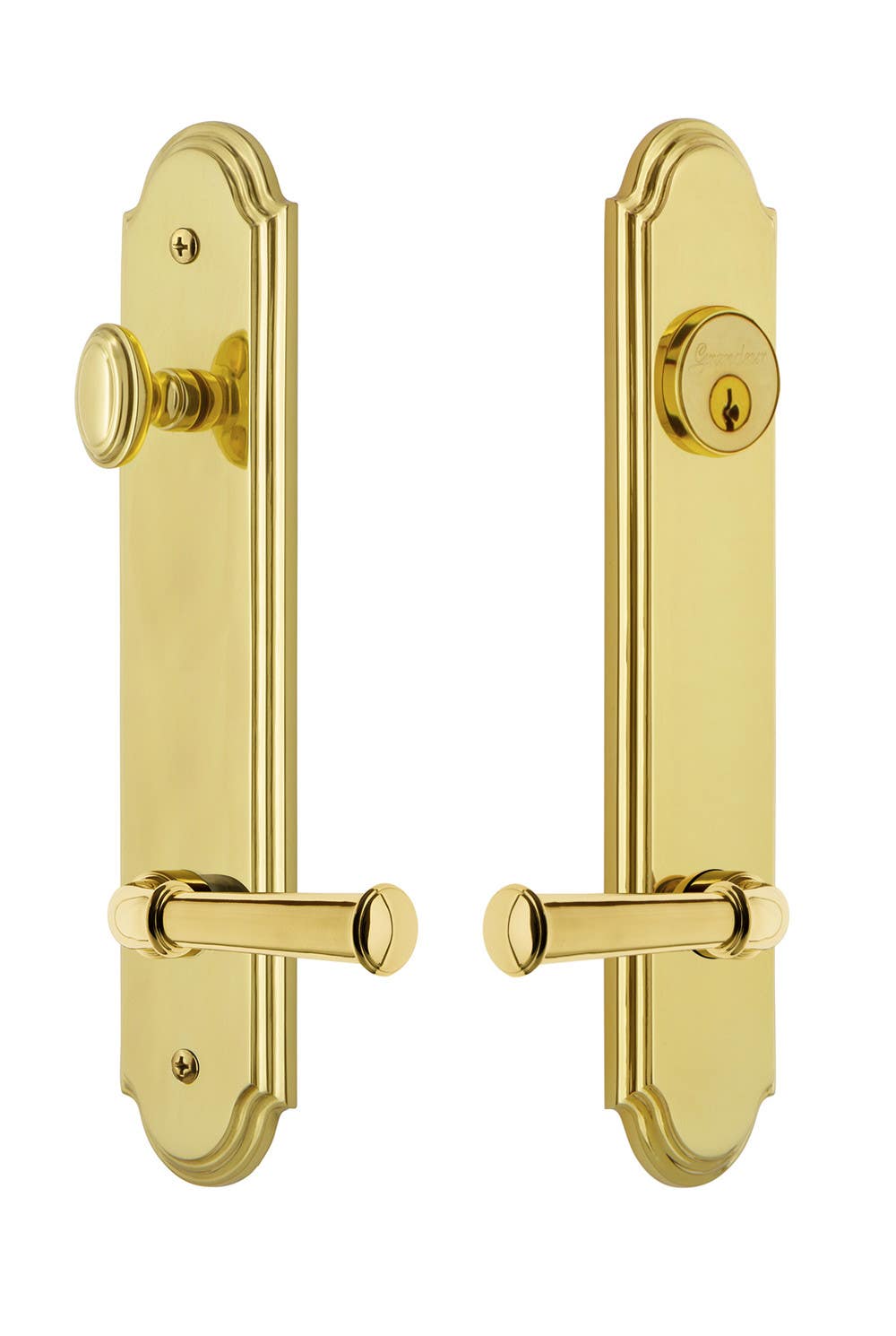 Grandeur Arc Tall Plate Complete Entry Set w/ Georgetown Lever