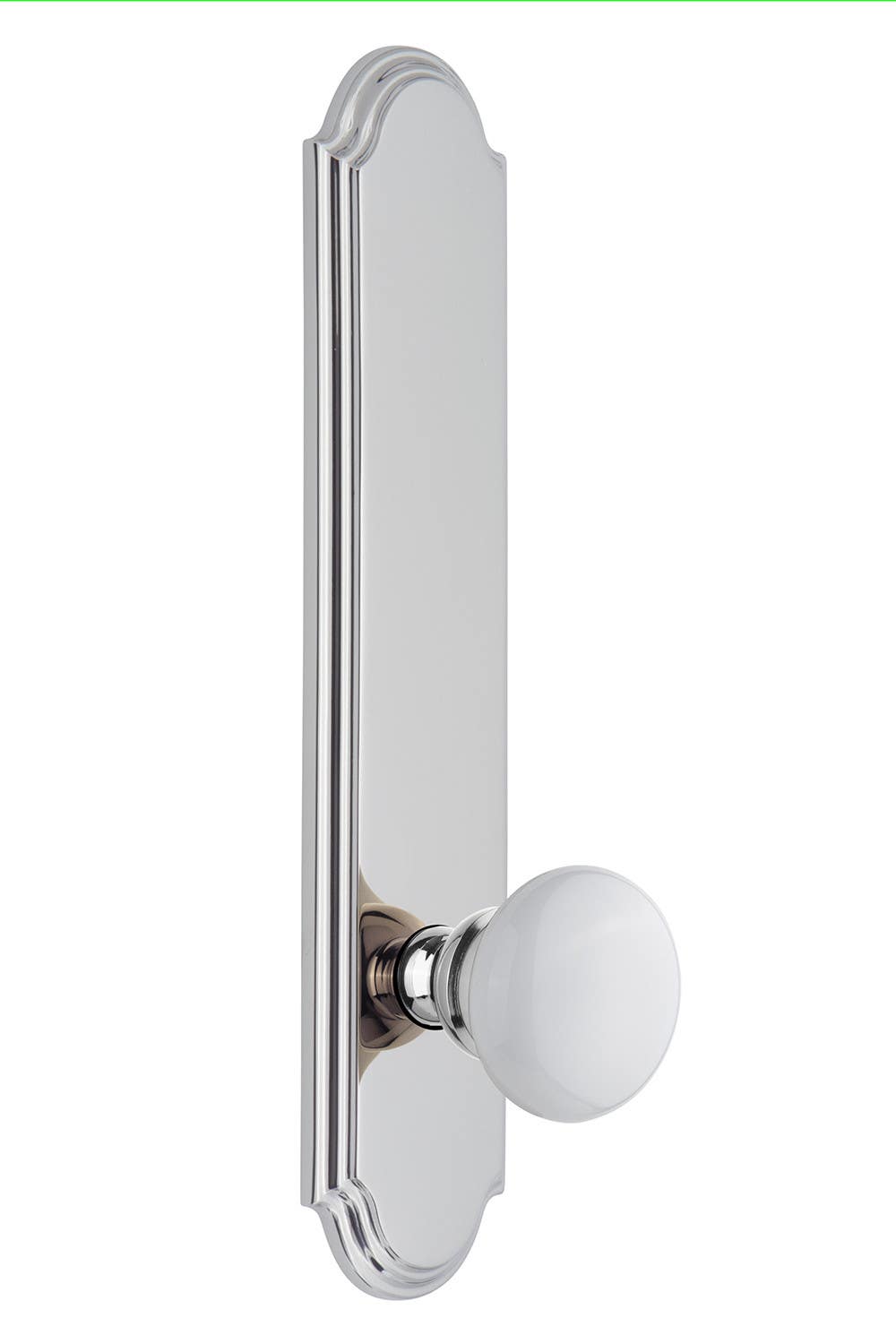 Grandeur Arc Tall Plate w/ Hyde Park Knob