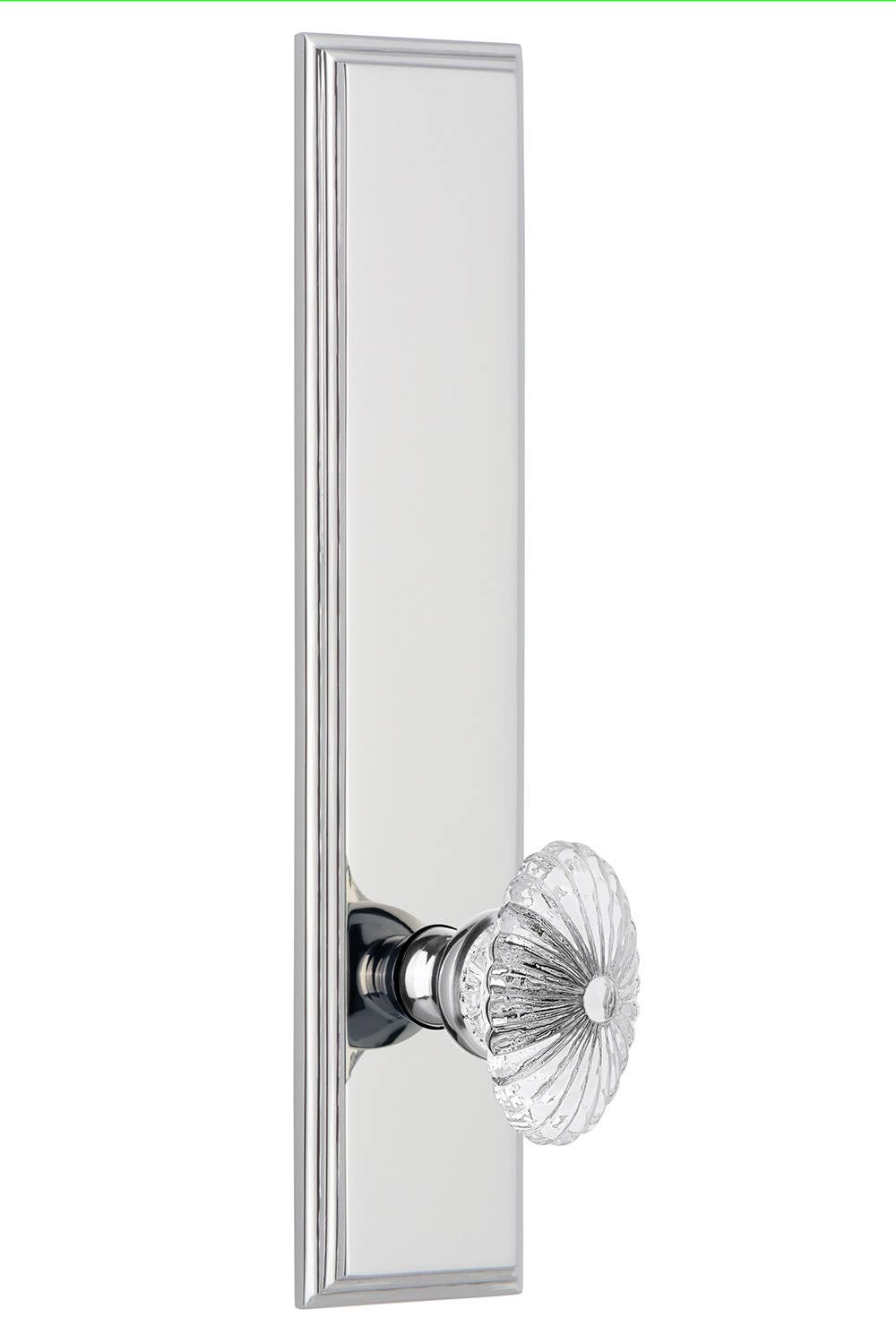 Grandeur Carre' Tall Plate w/ Burgundy knob