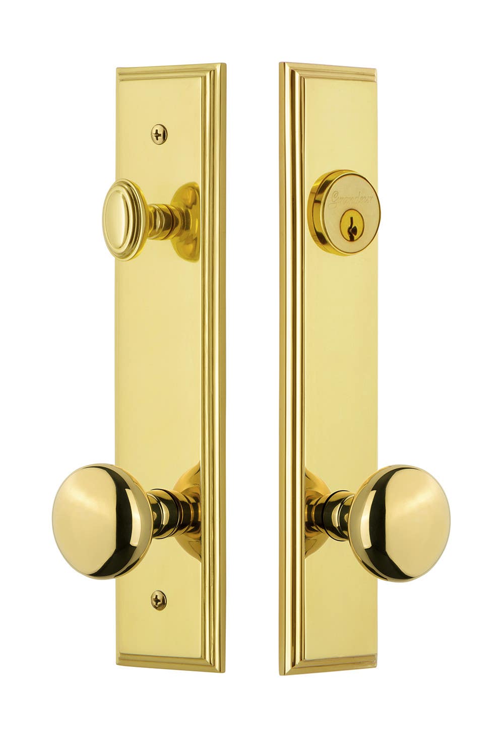 Grandeur Carre' Tall Plate Complete Entry Set w/ Fifth Avenue Knob