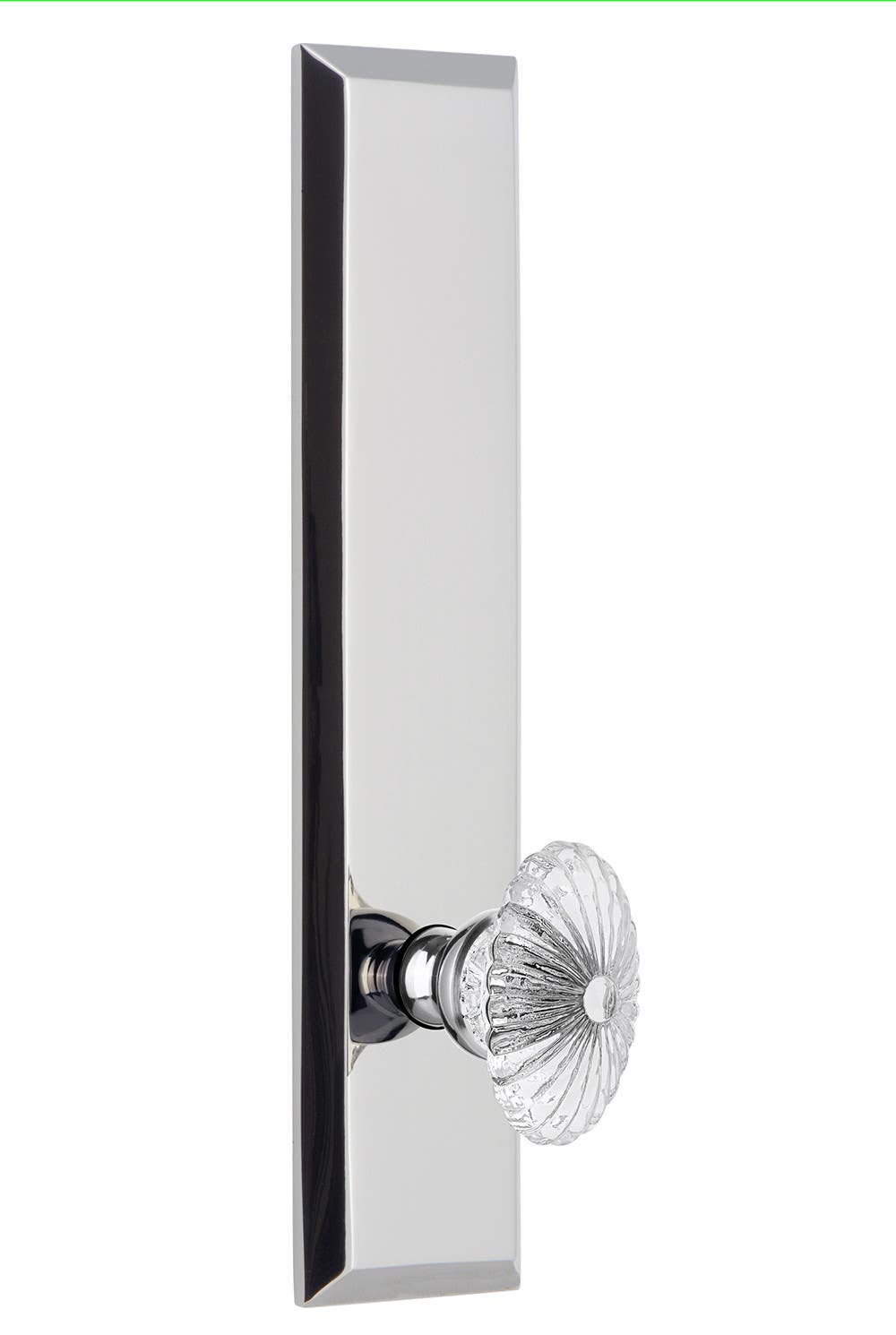 Grandeur Fifth Avenue Tall Plate w/ Burgundy Knob