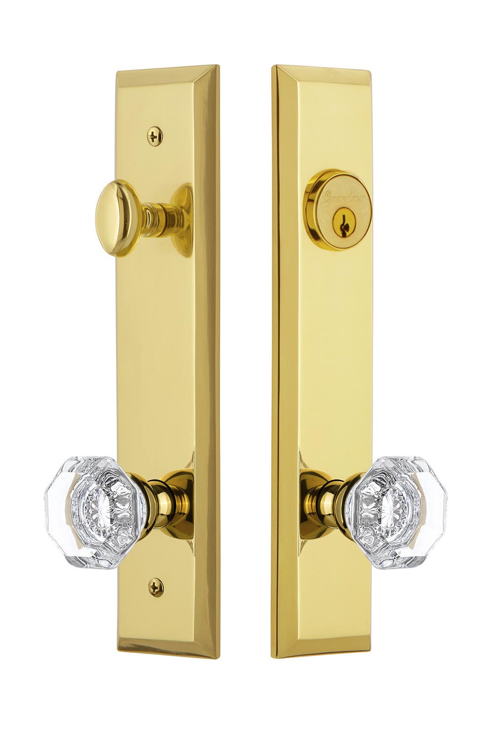 Grandeur Fifth Avenue Tall Plate Complete Entry Set w/ Chambord Knob