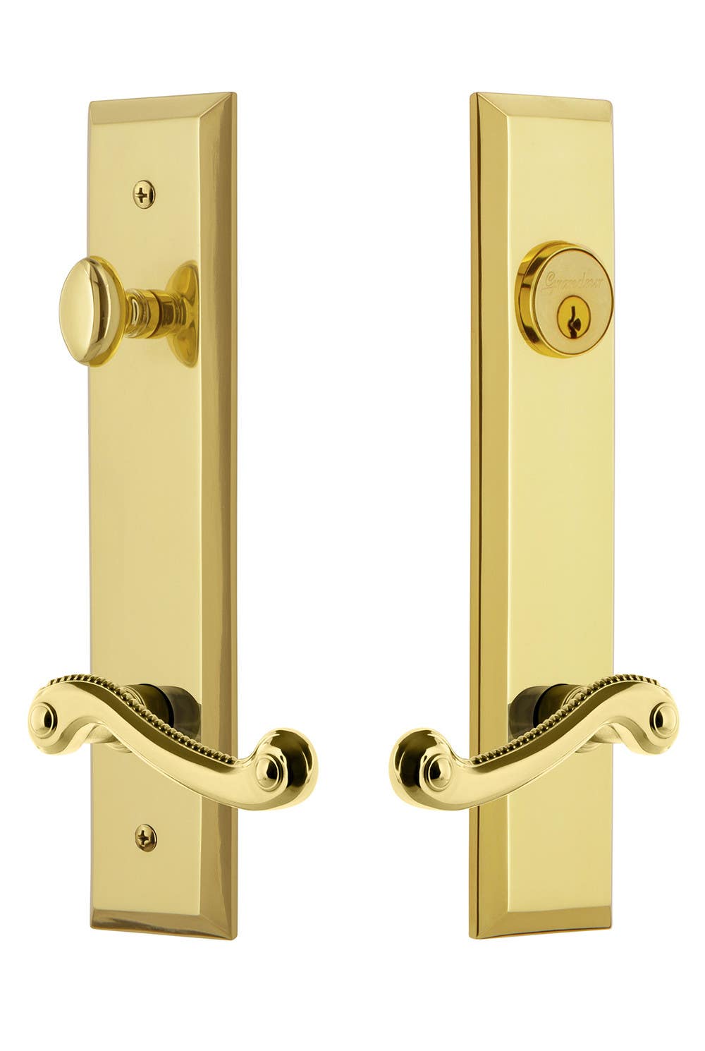 Grandeur Fifth Avenue Tall Plate Complete Entry Set w/ Newport Lever