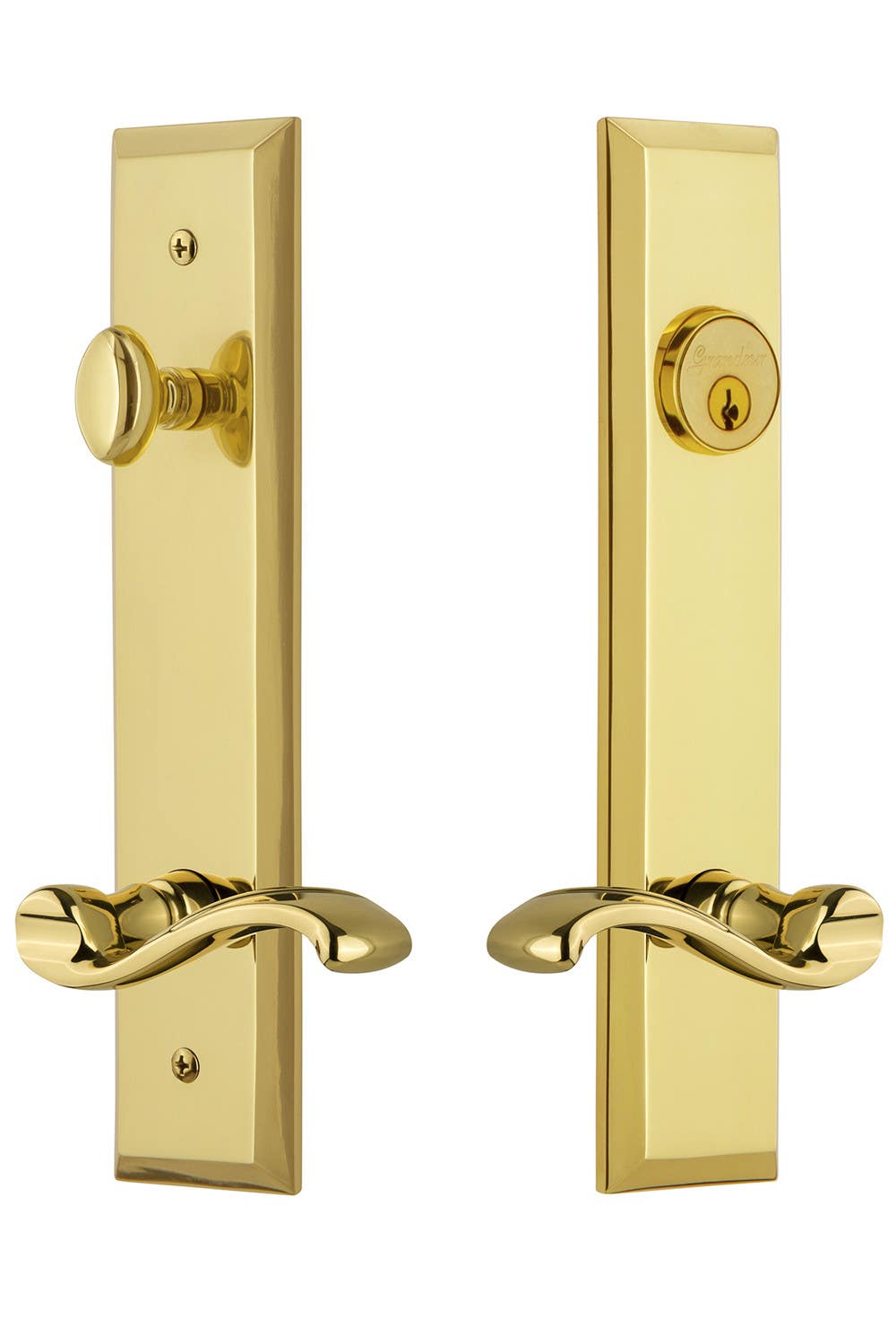 Grandeur Fifth Avenue Tall Plate Complete Entry Set w/ Portofino Lever