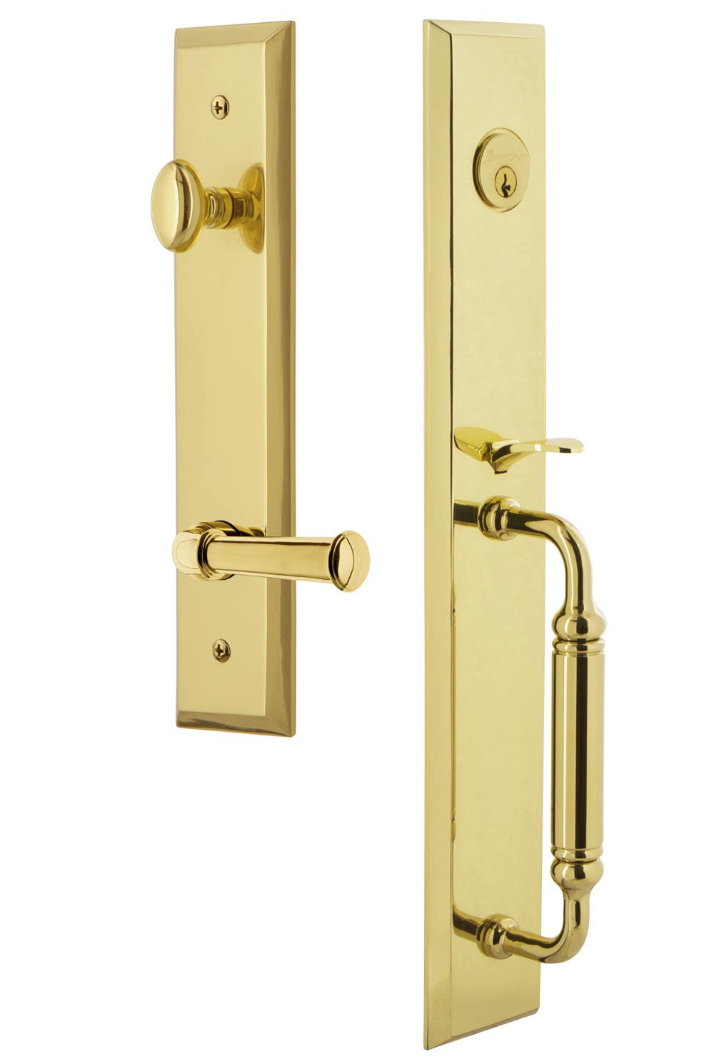 Grandeur Fifth Avenue One-Piece Handleset w/ Georgetown Lever
