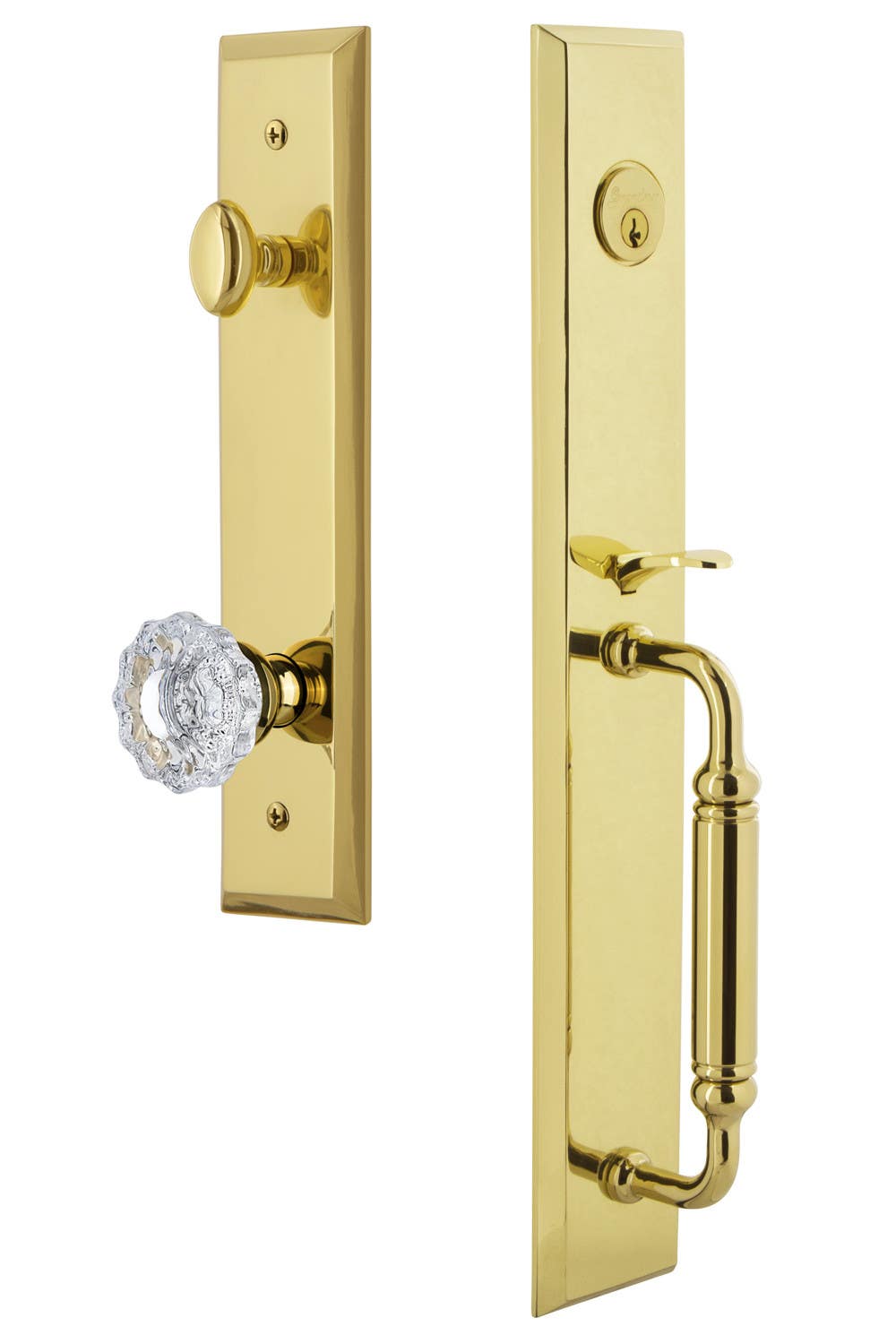 Grandeur Fifth Avenue One-Piece Handleset w/ Versailles Knob