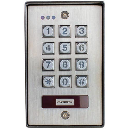 SECO-LARM SK-1123-FDQ Vandal Resistant Flush-Mount Access Control Keypad