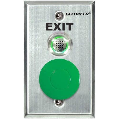SECO-LARM SD-7217-GSBQ Request-to-Exit Wall Plate with Dual-Color LED and Buzzer