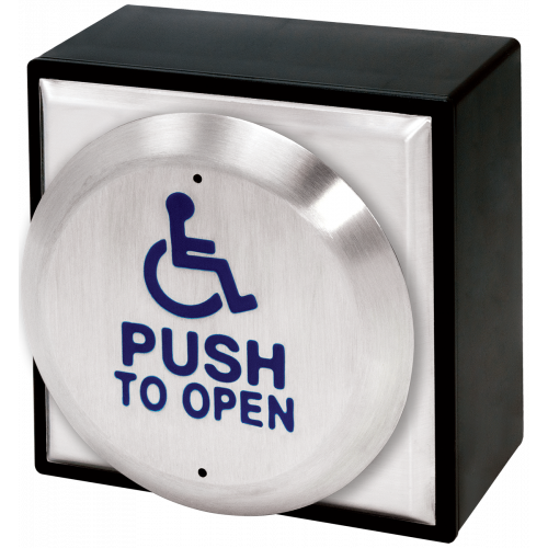 SECO-LARM SD-7983-SSHQ 4.5" Round Push Plate