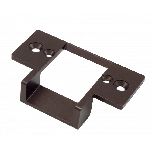 SECO-LARM SD-991RA-61Q/B Bronze-Colored Aluminum Low-Cut Strike Plate
