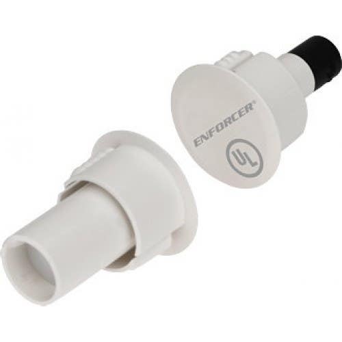 SECO-LARM SM-4104-TQ/W 3/4" Steel-Door Quick-Connect Terminals Recessed-Mount Magnetic Contact