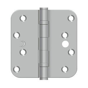 Deltana SS44R5BU32D-S 4" x 4" x 5/8" Radius , Residential, Ball Bearing, Security Hinge,Brushed Stainless