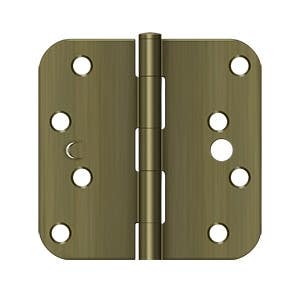 Deltana S44R5-SEC 4" x 4" x 5/8" Radius Hinge, Security, Pair