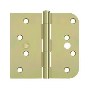 Deltana S41/4058 Special Hinge for Fiber Glass Door, 4" x 4-1/4" x 5/8" Radius x SQ, Security Stud, Zinc Dichromate