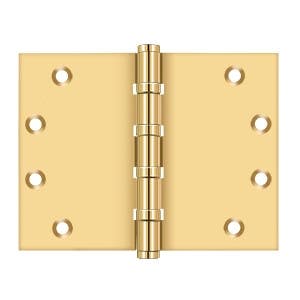 Deltana DSB4560BB 4 1/2" x 6" Square Corner Hinge, Ball Bearing, Pair