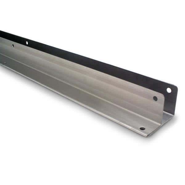 Jacknob 4359 Wall Bracket One Ear 1-1/4"X 57" Stamped (Mini) w/ Stainless Steel Material & Satin Finish