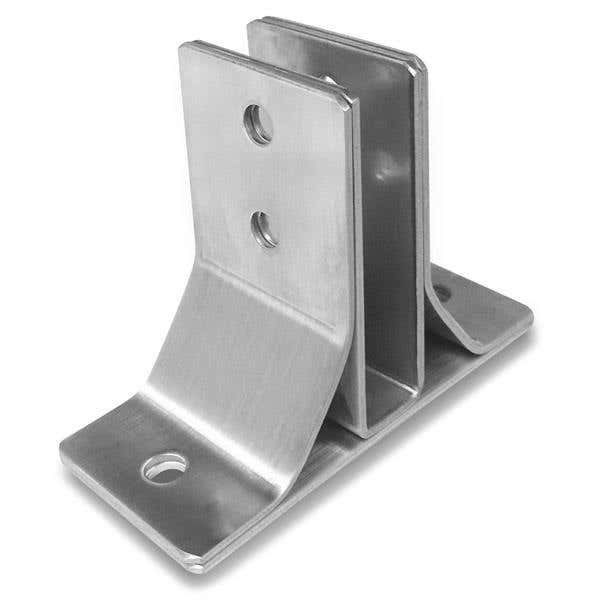 Jacknob 44 Wall Bracket Two Ear Braced - Stamped w/ Stainless Steel Material & Satin Finish