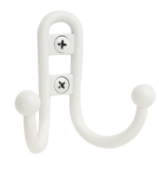 Amerock H55457 Basic Double Prong Robe Hook
