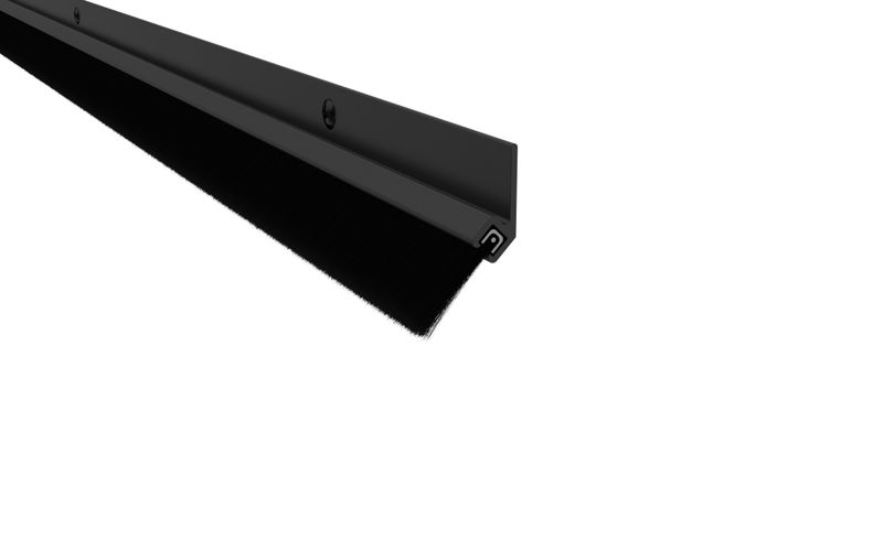 Pemko 45061 Nylon Brush Gasket w/ 45 Degree Aluminum Retainer & 5/8" Brush