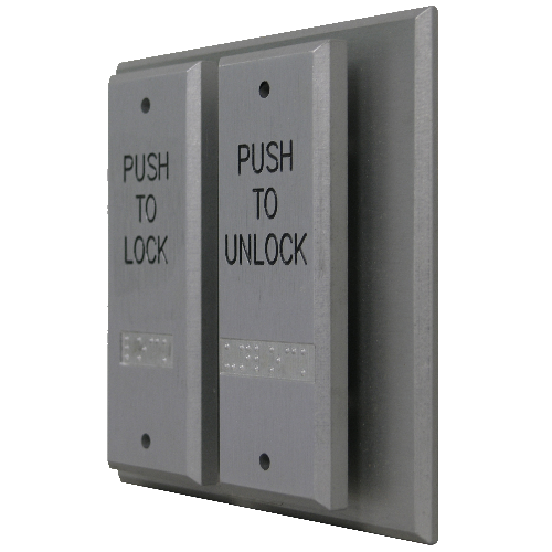 Deltrex T108 Series 2 Narrow Push Plate Switch