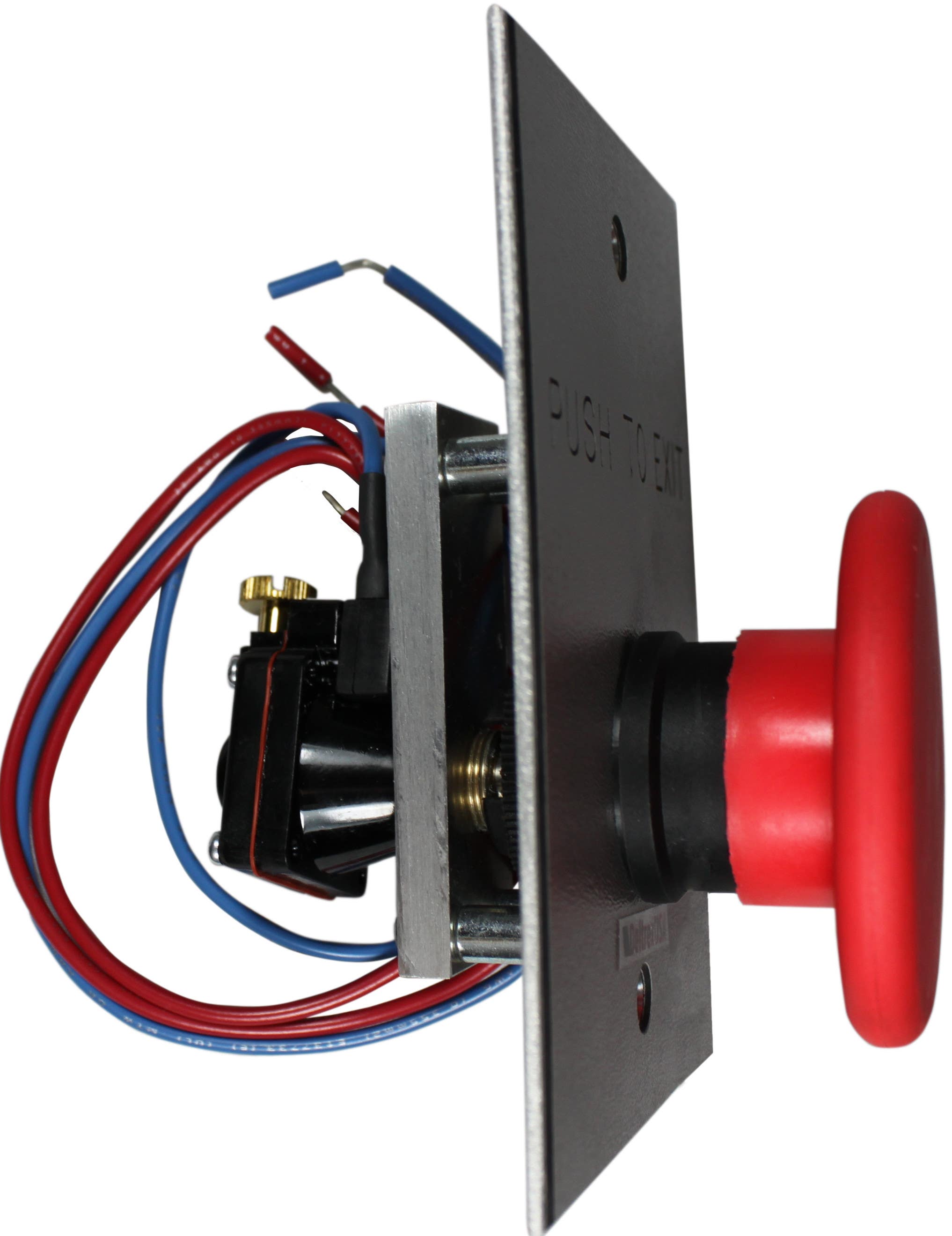 Deltrex PL142 Series Push Button Switch, Dark Grey Tuftex Back Plate