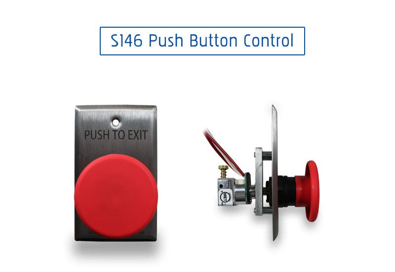 Deltrex 146 Series Push to Exit Red Color Button, F size