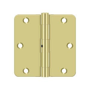 Deltana S35R4N 3-1/2" x 3-1/2" x 1/4" Radius Hinge, Residential Thickness, NRP, Pair