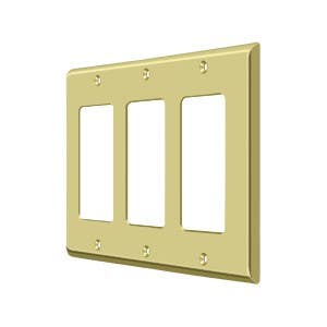 Deltana SWP4740 Switch Plate, Triple Rocker