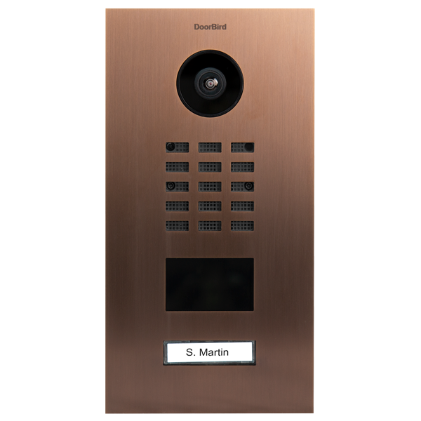 DoorBird D2101V IP Video Door Station Flush-Mounting Housing, 1 Call Button (Surface-Mounting Housing Sold Separately)