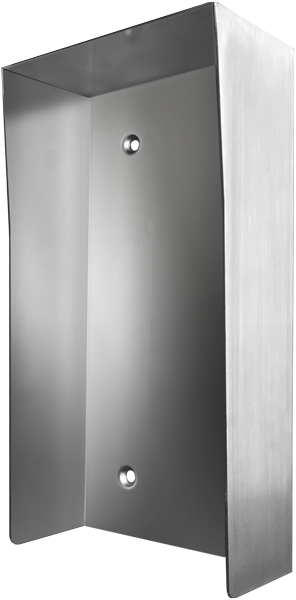 DoorBird D2101V-PH Protective-Hood Video Door Sataion, Stainless Steel Brushed, for in Use with Surface Mounting Housing